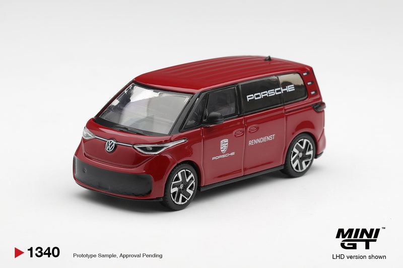 Chargez l'image dans la visionneuse de la galerie, VOLKSWAGEN ID.BUZZ PORSCHE SERVICE ROUGE 2022 MINI GT 1:64
