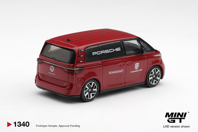 Chargez l'image dans la visionneuse de la galerie, VOLKSWAGEN ID.BUZZ PORSCHE SERVICE ROUGE 2022 MINI GT 1:64
