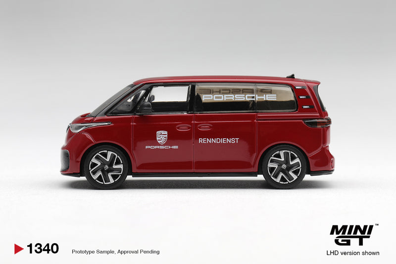 Chargez l'image dans la visionneuse de la galerie, VOLKSWAGEN ID.BUZZ PORSCHE SERVICE ROUGE 2022 MINI GT 1:64
