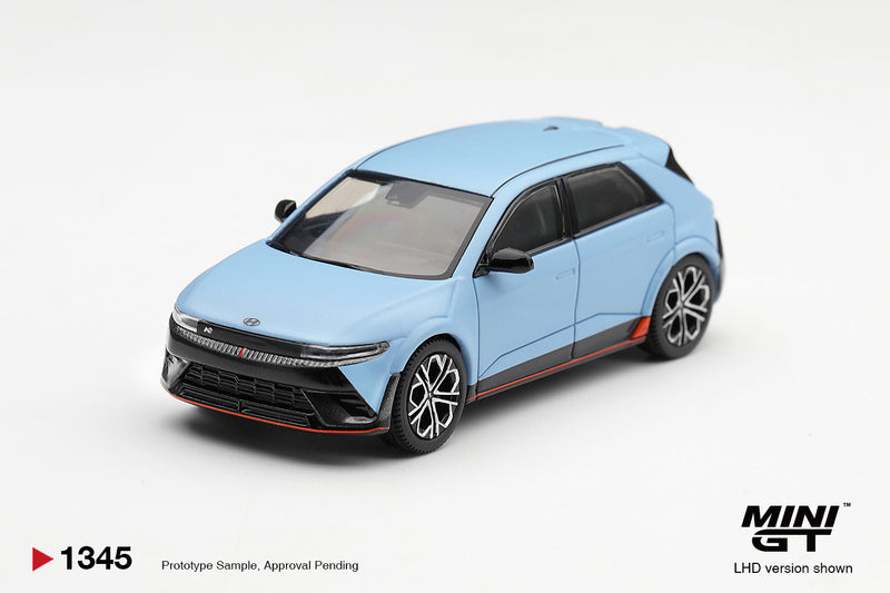 Load image into Gallery viewer, HYUNDAI IONIQ 5 N PERFORMANCE BLUE MATT MINI GT 1:64
