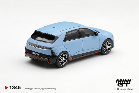 HYUNDAI IONIQ 5 N PERFORMANCE BLUE MATT MINI GT 1:64
