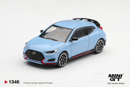 HYUNDAI VELOSTER N PERFORMANCE BLEU MINI GT 1:64