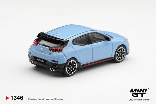 HYUNDAI VELOSTER N PERFORMANCE BLEU MINI GT 1:64