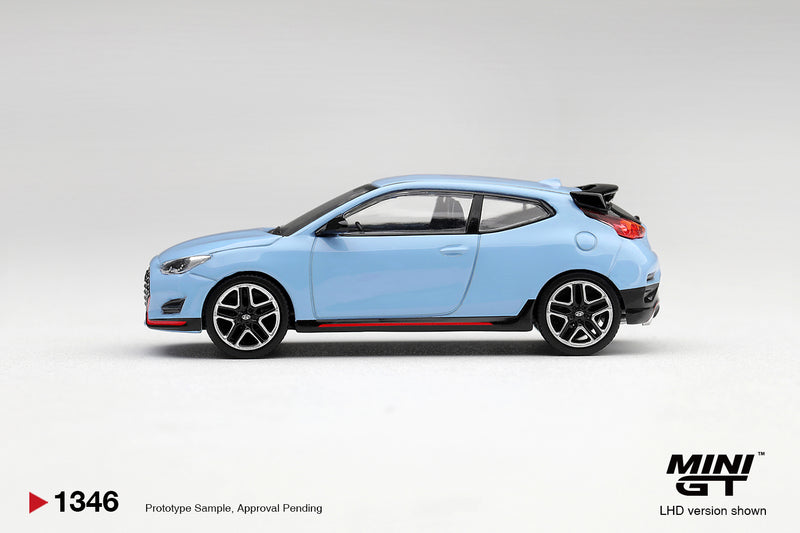 Chargez l'image dans la visionneuse de la galerie, HYUNDAI VELOSTER N PERFORMANCE BLEU MINI GT 1:64
