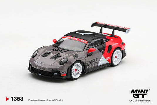 PORSCHE 911 (992) GT3 RS STAPLE X INOZETEK 2025 MINI GT 1:64
