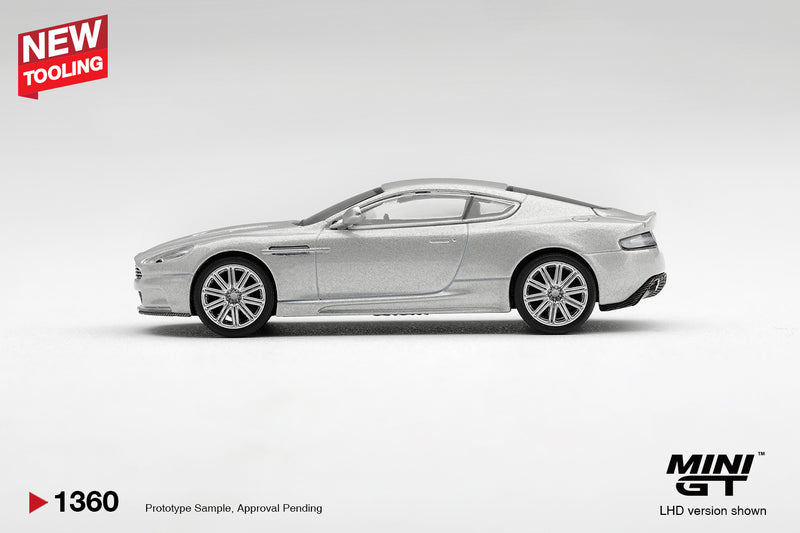 Chargez l'image dans la visionneuse de la galerie, ASTON MARTIN DBS LIGHTNING ARGENTÉ 2008 MINI GT 1:64
