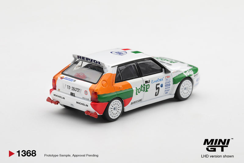 Chargez l'image dans la visionneuse de la galerie, LANCIA DELTA HF INTEGRALE EVOLUTION #5 ANDREA AGHINI RALLYE MONTE-CARLO 1993 MINI GT 1:64
