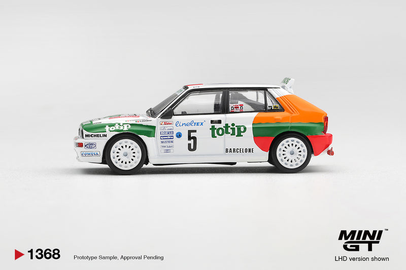 Chargez l'image dans la visionneuse de la galerie, LANCIA DELTA HF INTEGRALE EVOLUTION #5 ANDREA AGHINI RALLYE MONTE-CARLO 1993 MINI GT 1:64
