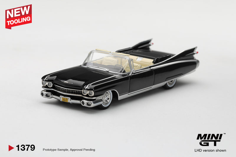 Laad de afbeelding in de Gallery-viewer, CADILLAC ELDORADO BIARRITZ ZWART 1959 MINI GT 1:64
