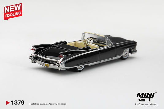 CADILLAC ELDORADO BIARRITZ ZWART 1959 MINI GT 1:64