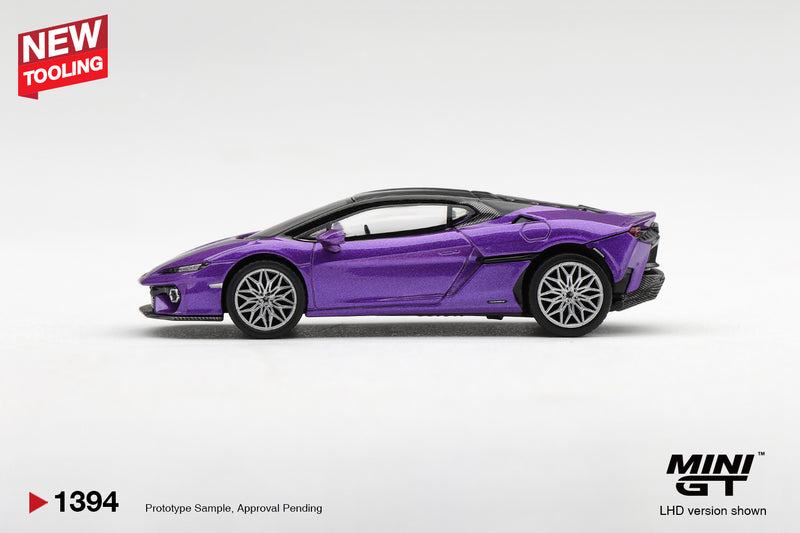 Chargez l'image dans la visionneuse de la galerie, LAMBORGHINI TEMERARIO VIOLET PASIFAE 2026 MINI GT 1:64
