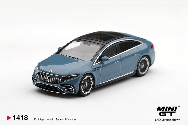 Load image into Gallery viewer, MERCEDES-BENZ EQS 53 NAUTIC BLUE METALLIC 2021 MINI GT 1:64
