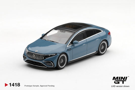 MERCEDES-BENZ EQS 53 NAUTIC BLUE METALLIC 2021 MINI GT 1:64