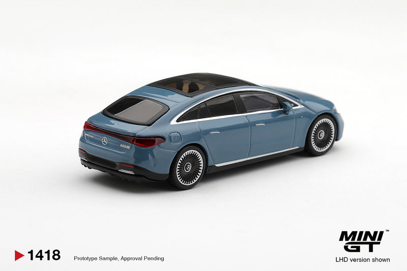 Load image into Gallery viewer, MERCEDES-BENZ EQS 53 NAUTIC BLUE METALLIC 2021 MINI GT 1:64
