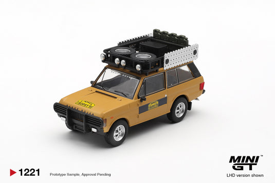 LAND ROVER RANGE ROVER CAMEL TROPHY K.STOPPA & A.VALLDORF SUMATRA 1981 (LHD) MINI GT 1:64