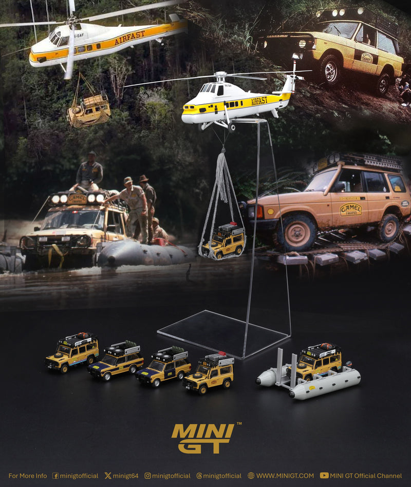Chargez l'image dans la visionneuse de la galerie, POTOON RAFT CAMEL TROPHY 1985 MINI GT 1:64
