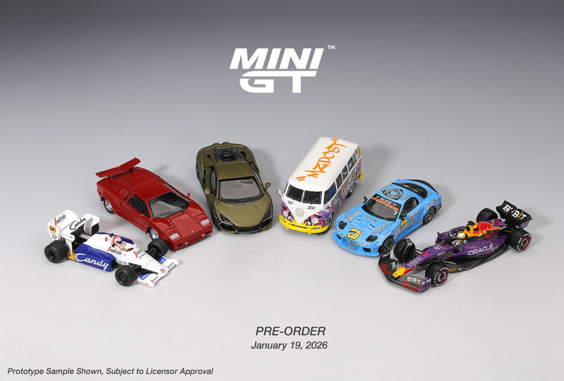 Laad de afbeelding in de Gallery-viewer, Lamborghini REVUELTO MAT GROEN 2023 (LHD) MINI GT 1:64
