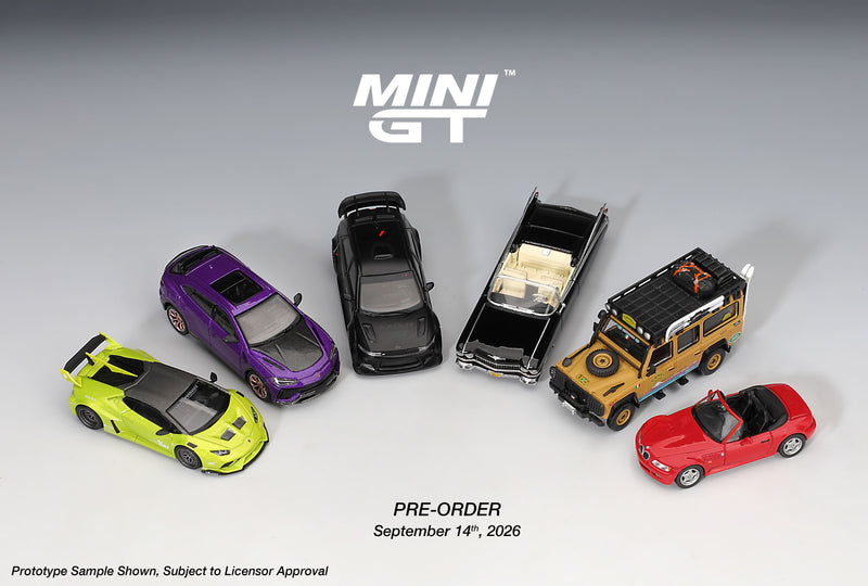 Laad de afbeelding in de Gallery-viewer, LAMBORGHINI HURACAN LB★WORKS LIME METALLIC 2023 MINI GT 1:64
