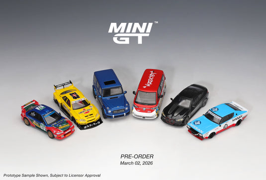 NISSAN GTR (R34) SKYLINE SUPER SILHOUETTE SPORT GEEL 2025 (RHD) MINI GT 1:64