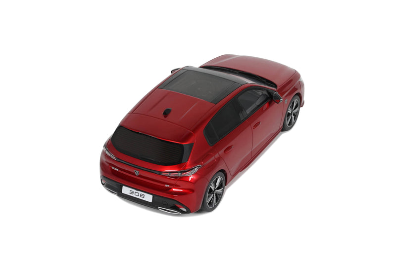 Chargez l&#39;image dans la visionneuse de la galerie, Peugeot 308 GT ROUGE 2022 OTTOmobile 1:18
