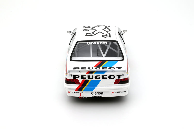 Load image into Gallery viewer, Peugeot 405 MI16 BTCC WHITE R. GRAVETT 1992 OTTOmobile 1:18
