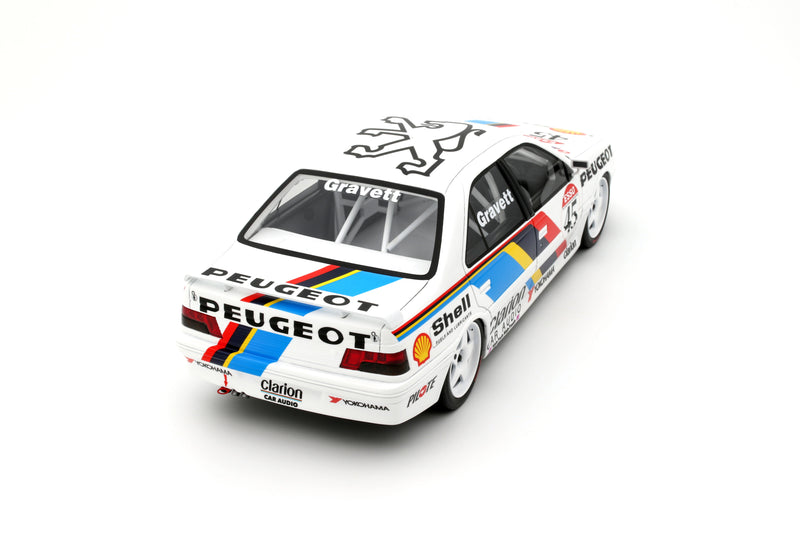Load image into Gallery viewer, Peugeot 405 MI16 BTCC WHITE R. GRAVETT 1992 OTTOmobile 1:18
