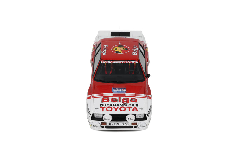 Load image into Gallery viewer, Toyota CELICA TWIN CAM WHITE J. KANKKUNEN HASPENGOUW RALLY 1985 OTTOmobile 1:18
