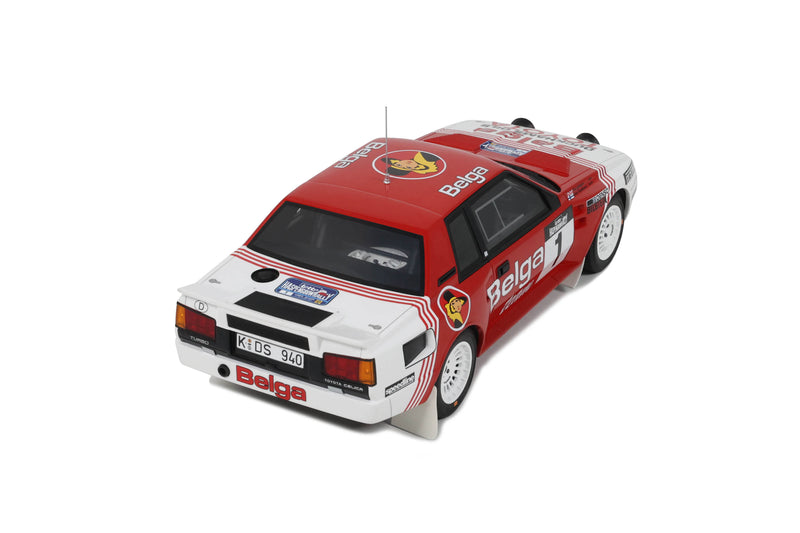 Load image into Gallery viewer, Toyota CELICA TWIN CAM WHITE J. KANKKUNEN HASPENGOUW RALLY 1985 OTTOmobile 1:18
