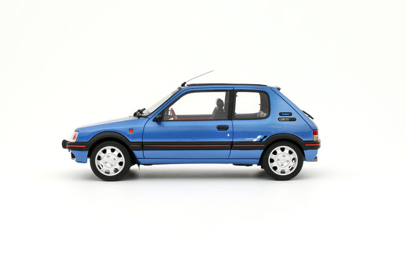 Laad de afbeelding in de Gallery-viewer, Peugeot 205 1.9 GTI LE MANS MIAMI BLAUW 1991 OTTOmobile 1:18
