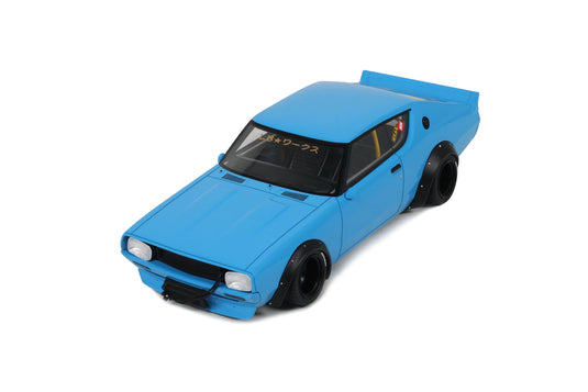 Nissan SKYLINE 2000 GT-R (KPGC110) PAR LB-WORKS BLEU 2024 OTTOmobile 1:18