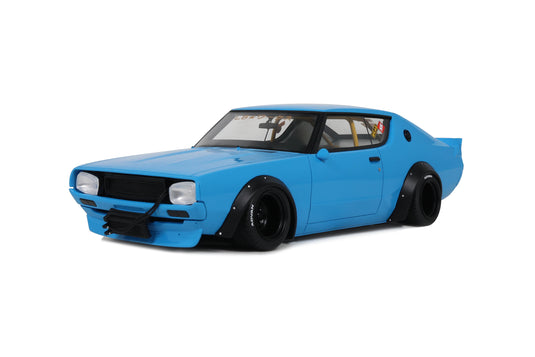 Nissan SKYLINE 2000 GT-R (KPGC110) PAR LB-WORKS BLEU 2024 OTTOmobile 1:18