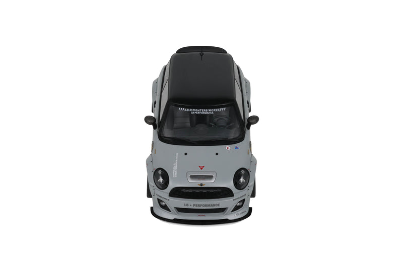 Laad de afbeelding in de Gallery-viewer, Mini Cooper R56 2015 LB-WORKS LB NATION GRIJS OTTOmobile 1:18
