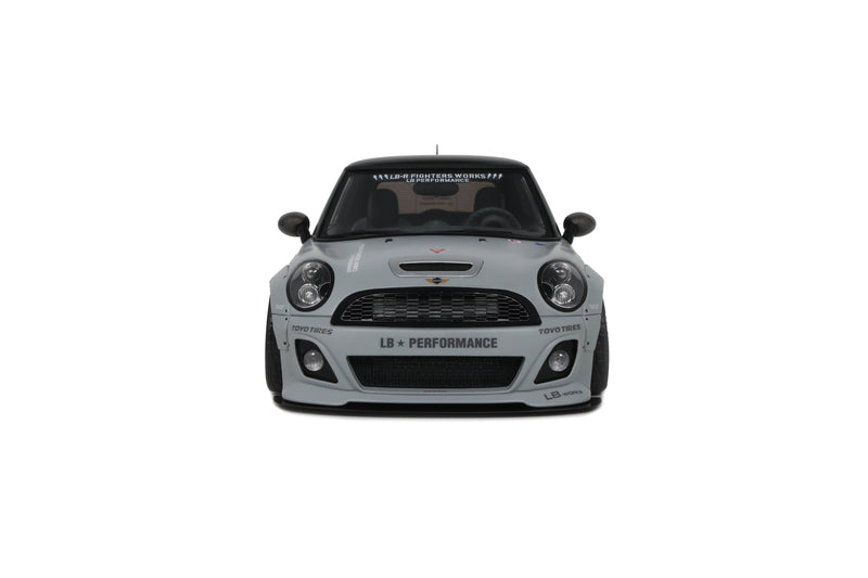 Laad de afbeelding in de Gallery-viewer, Mini Cooper R56 2015 LB-WORKS LB NATION GRIJS OTTOmobile 1:18
