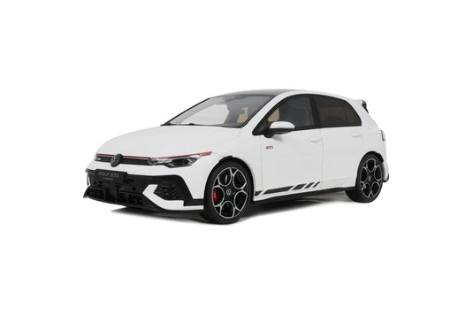 Volkswagen GOLF Mk.8 GTI CLUBSPORT PURE WHITE 2024 OTTOmobile 1:18