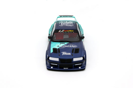 BMW E36 MY KYZA BLUE 2024 OTTOmobile 1:18