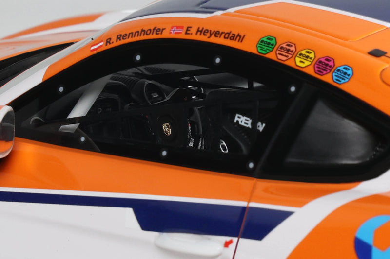 Chargez l'image dans la visionneuse de la galerie, PORSCHE 718 CAYMAN GT4 RS CLUBSPORT E. HEYERDAHL / N. MALOY GT4 EUROPEAN SERIES 2024 OTTOmobile 1:18
