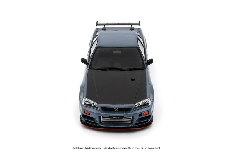 Laad de afbeelding in de Gallery-viewer, NISSAN SKYLINE GT-R (BNR34) WITH BODY KIT GRIJS  2025 OTTOmobile 1:18
