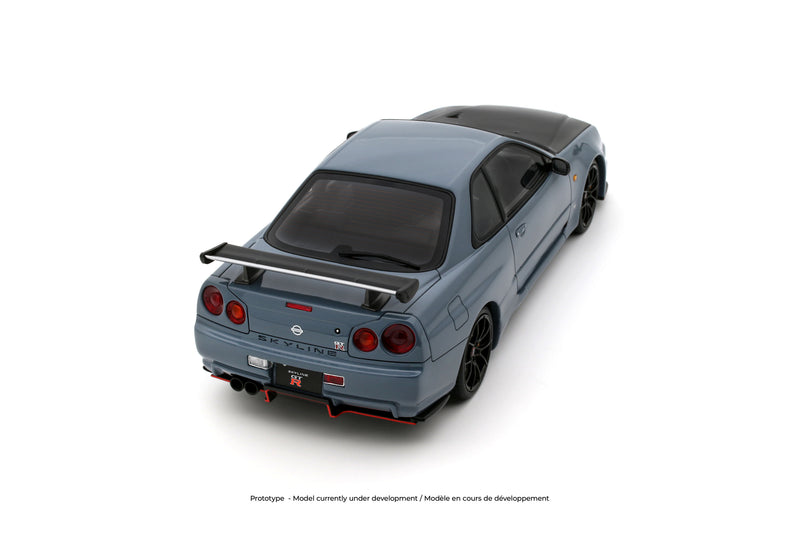 Laad de afbeelding in de Gallery-viewer, NISSAN SKYLINE GT-R (BNR34) WITH BODY KIT GRIJS  2025 OTTOmobile 1:18

