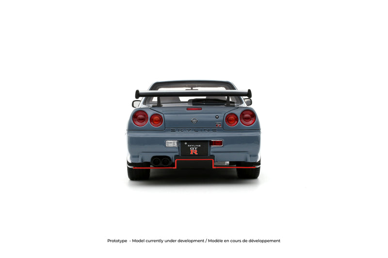 Laad de afbeelding in de Gallery-viewer, NISSAN SKYLINE GT-R (BNR34) WITH BODY KIT GRIJS  2025 OTTOmobile 1:18
