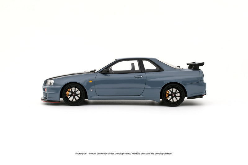 Laad de afbeelding in de Gallery-viewer, NISSAN SKYLINE GT-R (BNR34) WITH BODY KIT GRIJS  2025 OTTOmobile 1:18
