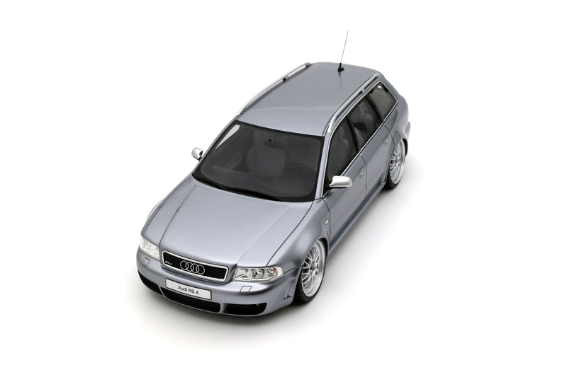 Load image into Gallery viewer, AUDI RS 4 (B5) AVANT "STANCED" AVUS SILVER 2025 OTTOmobile 1:18
