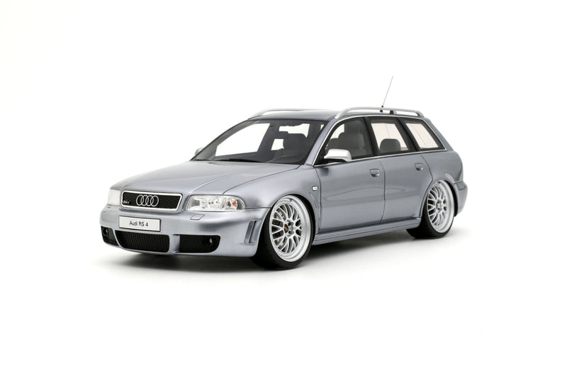 Load image into Gallery viewer, AUDI RS 4 (B5) AVANT "STANCED" AVUS SILVER 2025 OTTOmobile 1:18
