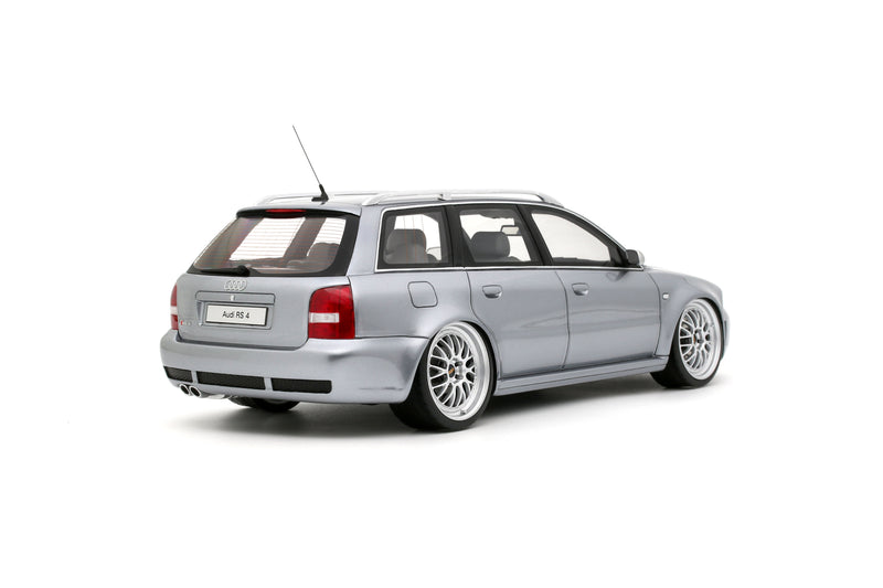 Load image into Gallery viewer, AUDI RS 4 (B5) AVANT "STANCED" AVUS SILVER 2025 OTTOmobile 1:18
