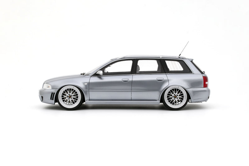 Load image into Gallery viewer, AUDI RS 4 (B5) AVANT "STANCED" AVUS SILVER 2025 OTTOmobile 1:18
