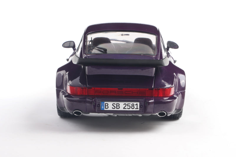 Laad de afbeelding in de Gallery-viewer, Porsche 911 (964) TURBO PAARS-BLAUW METALLIC 1990 SOLIDO 1:18
