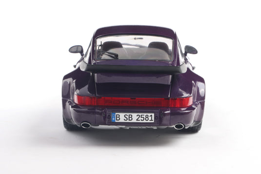 Porsche 911 (964) TURBO PAARS-BLAUW METALLIC 1990 SOLIDO 1:18