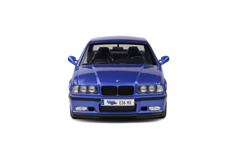 Laad de afbeelding in de Gallery-viewer, BMW M3 COUPE ESTORIL BLAUW SOLIDO WORKS 1996 SOLIDO 1:18
