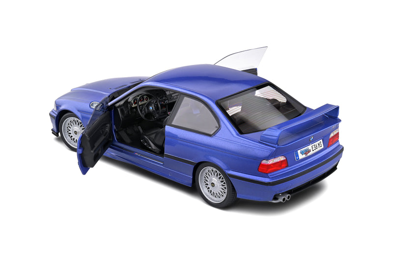 Laad de afbeelding in de Gallery-viewer, BMW M3 COUPE ESTORIL BLAUW SOLIDO WORKS 1996 SOLIDO 1:18

