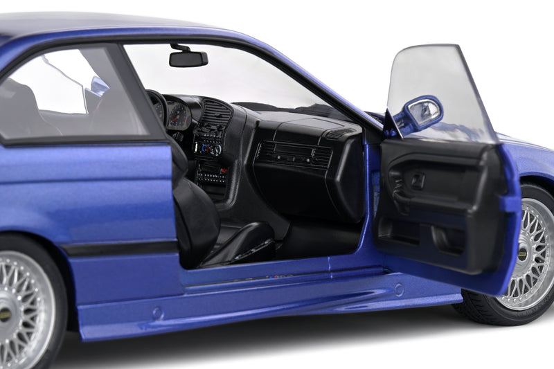 Laad de afbeelding in de Gallery-viewer, BMW M3 COUPE ESTORIL BLAUW SOLIDO WORKS 1996 SOLIDO 1:18
