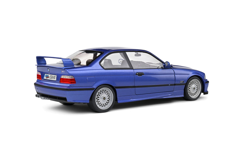 Laad de afbeelding in de Gallery-viewer, BMW M3 COUPE ESTORIL BLAUW SOLIDO WORKS 1996 SOLIDO 1:18
